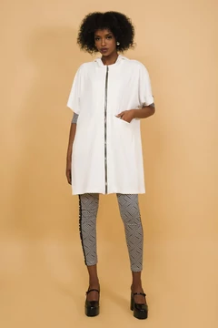 Deran kardigán ekrü