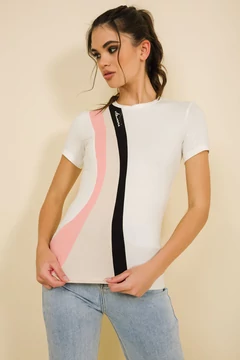 Eliraz felső ekrü/papaya/világos bézs/fekete