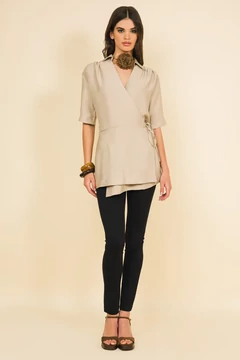 Fellini tunika bézs