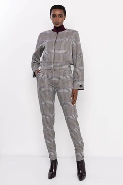 Lekon dzseki kockás