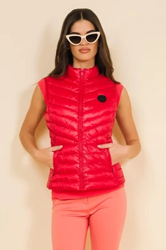 Színes mellény piros