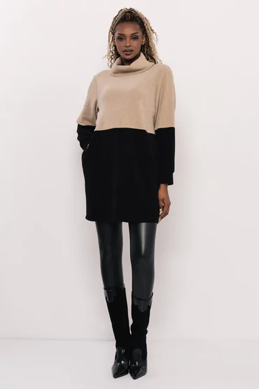 Hime tunika bézs/fekete