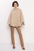 Kép 1/4 - Diola poncsó bézs